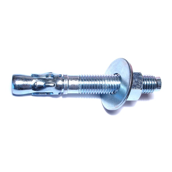 Midwest Fastener Wedge Anchor, 3/4" Dia., 5-1/2" L, Steel Zinc Plated, 10 PK 06750 - main